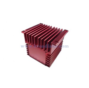 Custom extrusion heatsink with special anodized