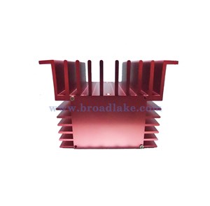 Custom extrusion heatsink with special anodized