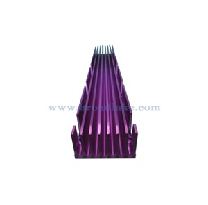 Custom extrusion heatsink with special anodized