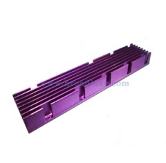 Custom extrusion heatsink with special anodized